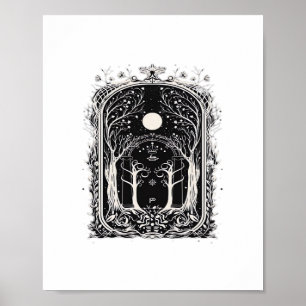 Goblincore Fantasy Gate To  Classic Poster