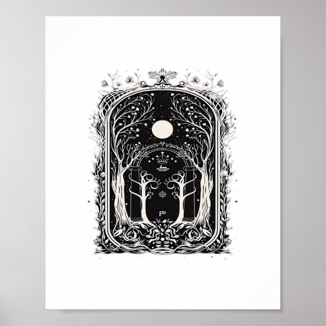 Goblincore Fantasy Gate To  Classic Poster (Front)