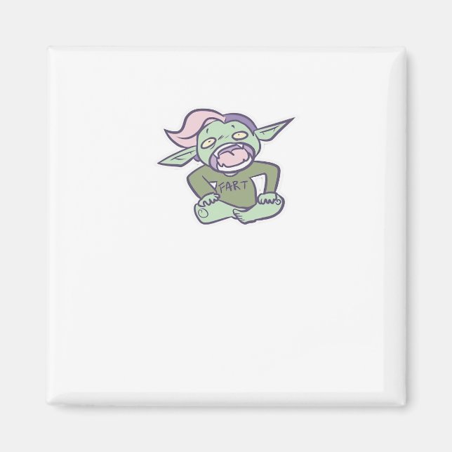 Goblincore Fart Goblin Classic Magnet (Front)