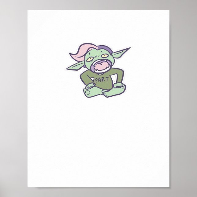 Goblincore Fart Goblin Classic Poster (Front)