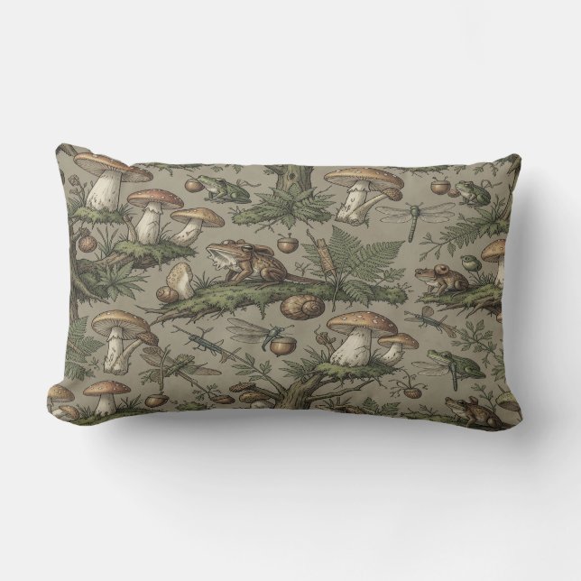 Goblincore Forest Pillow (Front)