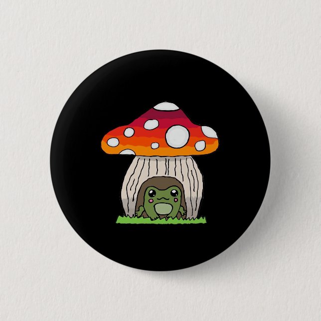 Goblincore Frog Classic 6 Cm Round Badge (Front)