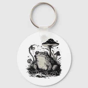 Goblincore Frog Minimal Classic Design Key Ring
