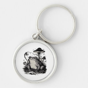 Goblincore Frog Minimal Classic Design Key Ring