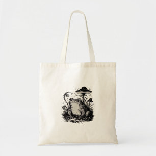 Goblincore Frog Minimal Classic Design Tote Bag