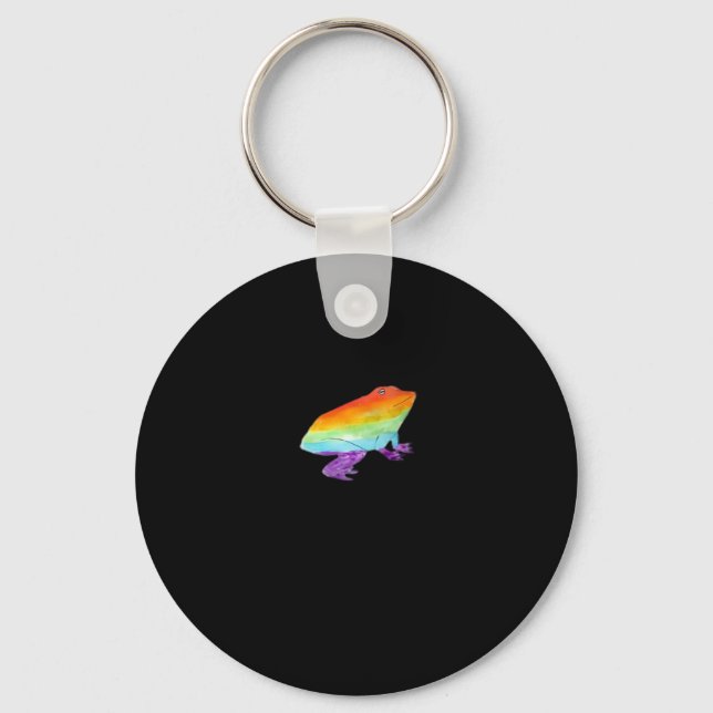 Goblincore Gay Frog Classic Key Ring (Front)
