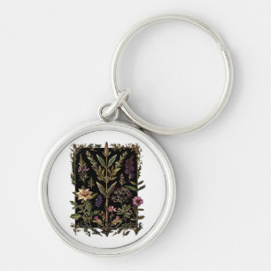 Goblincore Victorian Witch Herbs Classic Key Ring