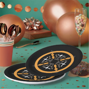 Goblins, Ghouls and Ghosts Halloween Paper Plate
