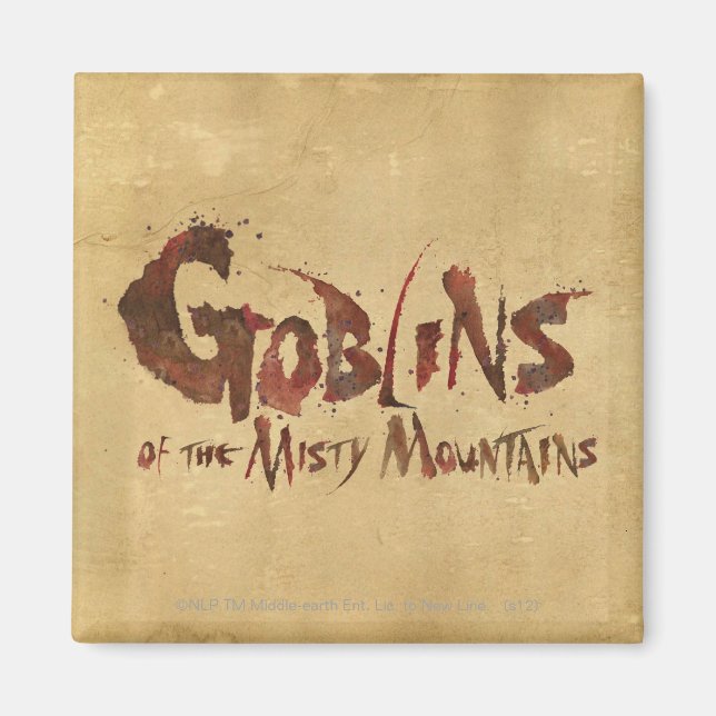 Goblins of the Misty Mountains Magnet (Front)