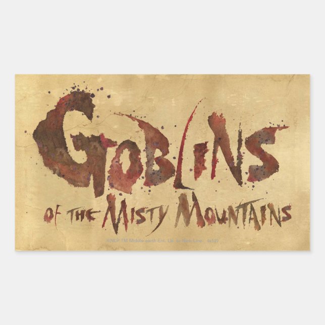 Goblins of the Misty Mountains Rectangular Sticker (Front)