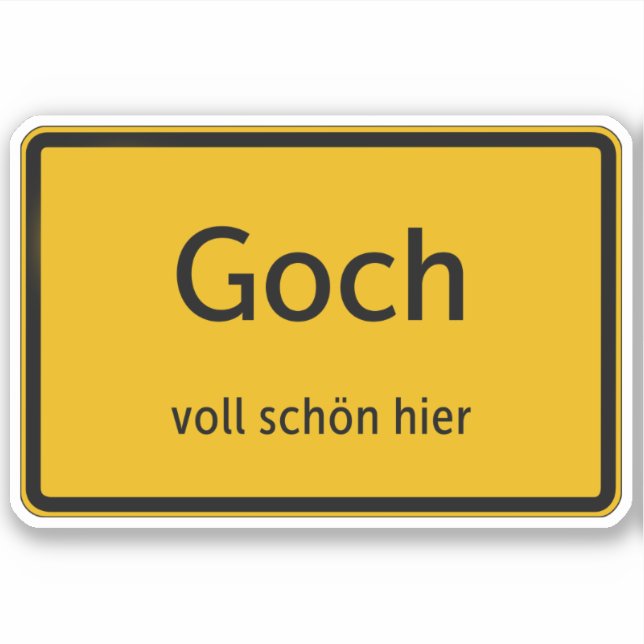 Goch sticker autosticker (Front)