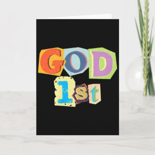 God 1st – Christian Tee Premium Tri-blend Card
