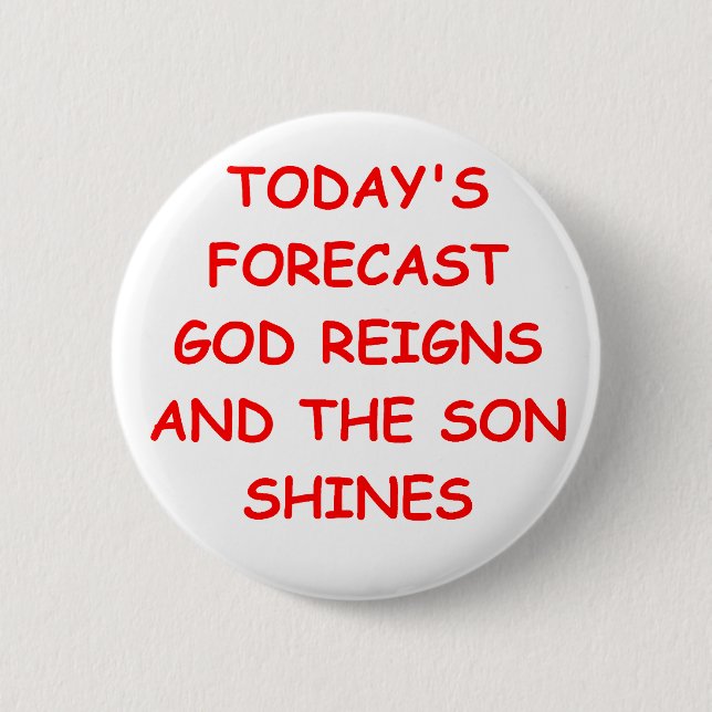 GOD 6 CM ROUND BADGE (Front)