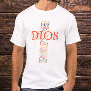 God And Faith Cross Men's Christian Spanish T-Shirt