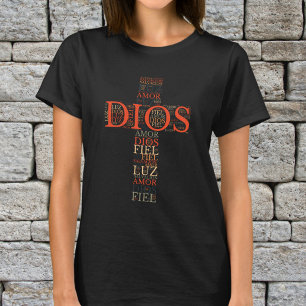 God And Faith Cross Women's Christian Spanish T-Shirt