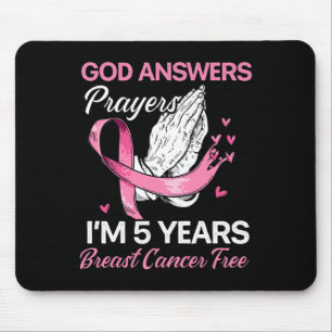 God Answers Prayers Breast Cancer Survivor Christi Mouse Pad