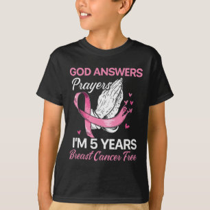 God Answers Prayers Breast Cancer Survivor Christi T-Shirt