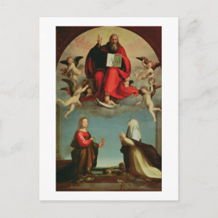 God appearing to St. Mary Magdalen and St. Catheri Postcard