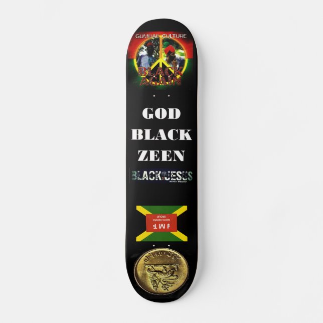 GOD BLACK ZEEN Skateboard (Front)