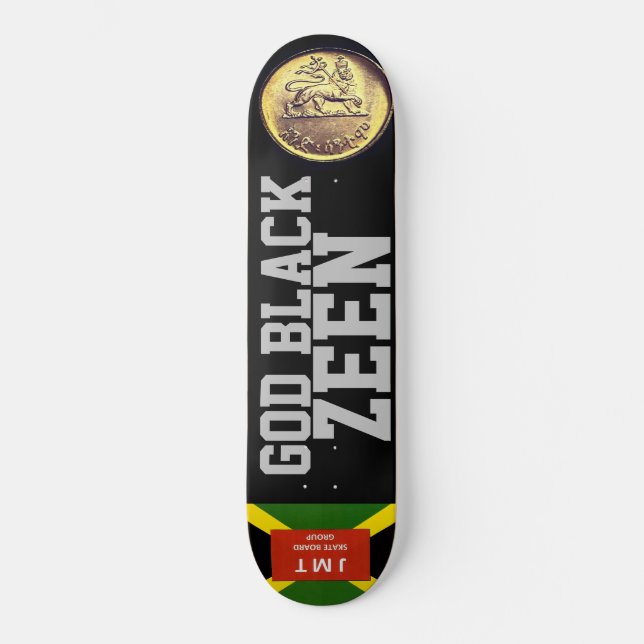 GOD BLACK ZEEN Skateboard (Front)