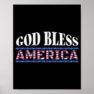 God Bless Aamerica _ Aamerican Flag Usa Funny 4th Poster