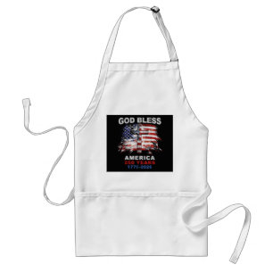 God Bless America 250 Years 1776-2026 Christian Cr Standard Apron