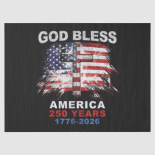 God Bless America 250 Years 1776-2026 Christian Cr Tissue Paper