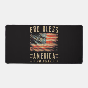 God Bless America 250 Years 1776-2026 Desk Mat