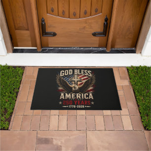 God Bless America 250 Years 1776-2026 Doormat