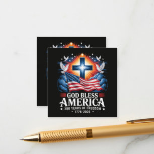 God Bless America 250 Years 1776-2026 Enclosure Card