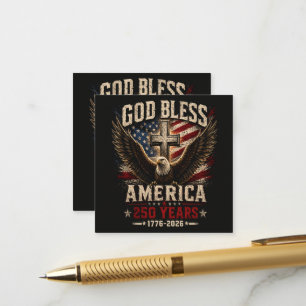 God Bless America 250 Years 1776-2026 Enclosure Card