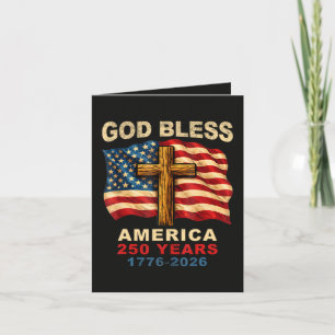 God Bless America 250 Years 1776-2026 Holiday Card