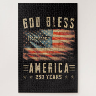 God Bless America 250 Years 1776-2026 Jigsaw Puzzle