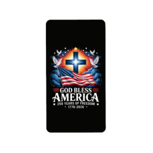 God Bless America 250 Years 1776-2026 Label