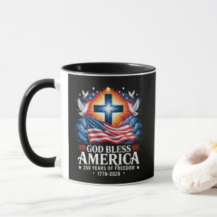 God Bless America 250 Years 1776-2026 Mug