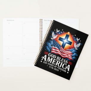 God Bless America 250 Years 1776-2026 Planner