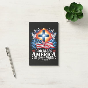 God Bless America 250 Years 1776-2026 Post-it Notes