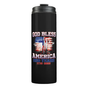 God Bless America 250 Years 1776 2026 Thermal Tumbler