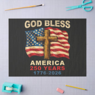 God Bless America 250 Years 1776-2026 Tissue Paper