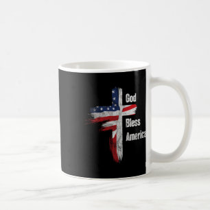 God Bless America 4th Of July Christian Patriot Us Coffee Mug