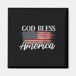 God Bless America 4th Of July Patriotic Usa Magnet