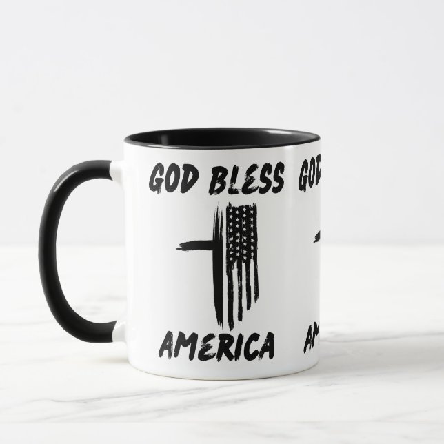 God Bless America A Faith-Filled Patriotic America Mug (Left)