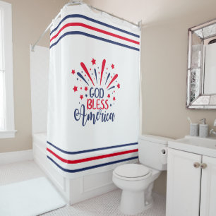 God Bless America – A Star-Spangled Tribute Shower Curtain