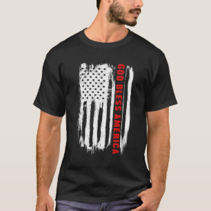 God Bless America American Flag T-Shirt