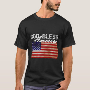 God Bless America American Flag T-Shirt