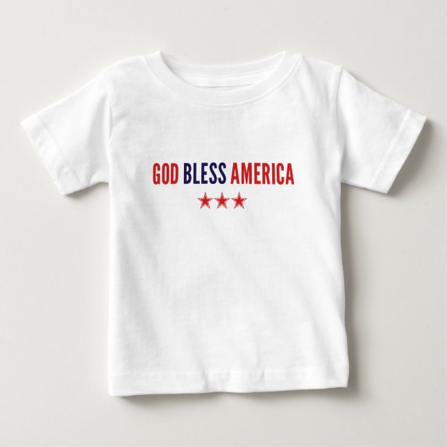 God Bless America Baby T-Shirt (Front)