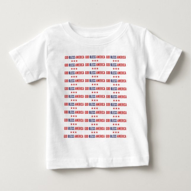 God Bless America Baby T-Shirt (Front)