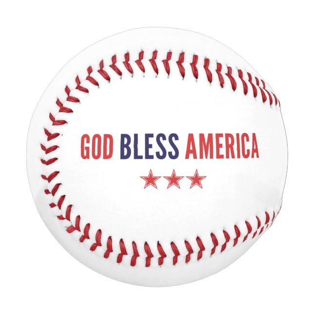 God Bless America Baseball (Front Left)