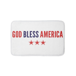 God Bless America Bath Mat