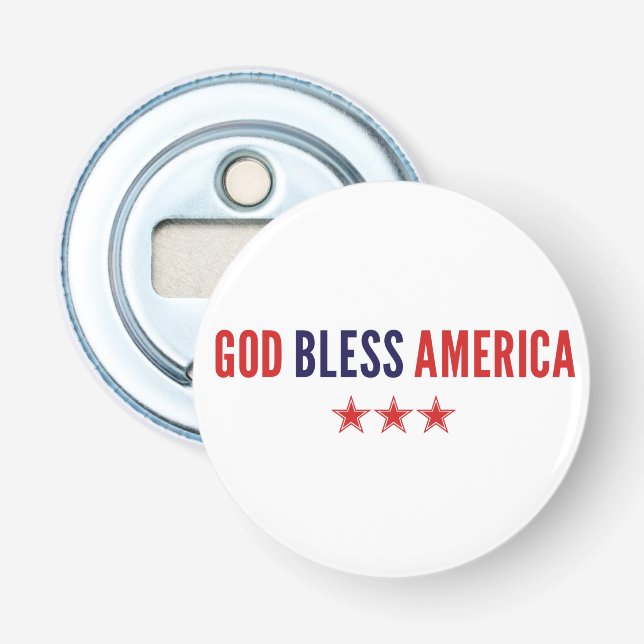 God Bless America Bottle Opener (Front)